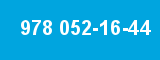 978 052-16-44 978 052-16-44